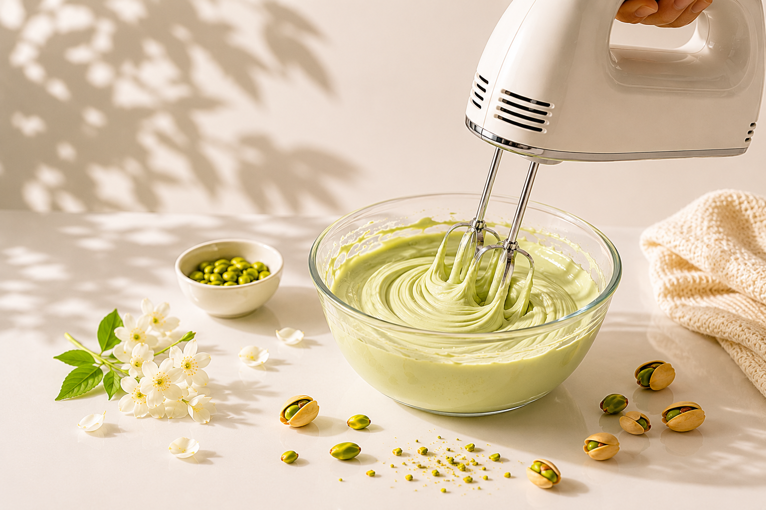 Pistachio Cheese Foam